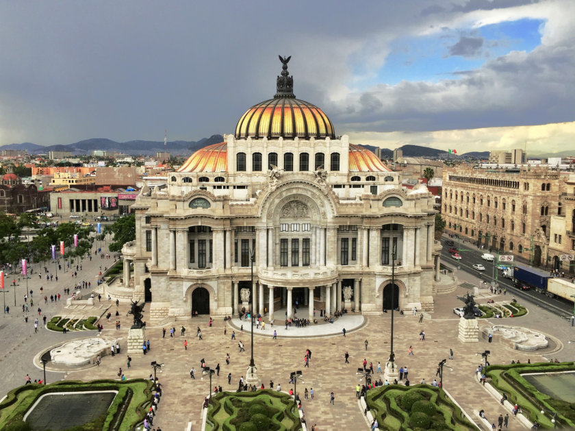 The Palace of Fine Arts Mexico City
