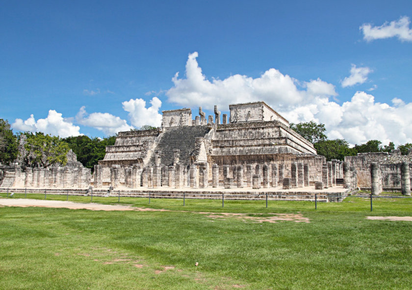 chichen itza Templo de los guerreros y las mil columnas