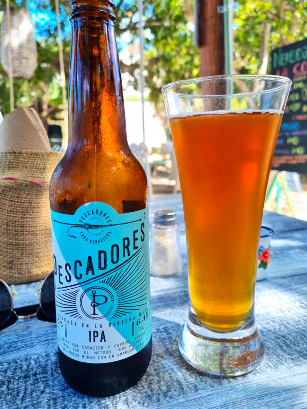 cerveza pescadores puerto morelos