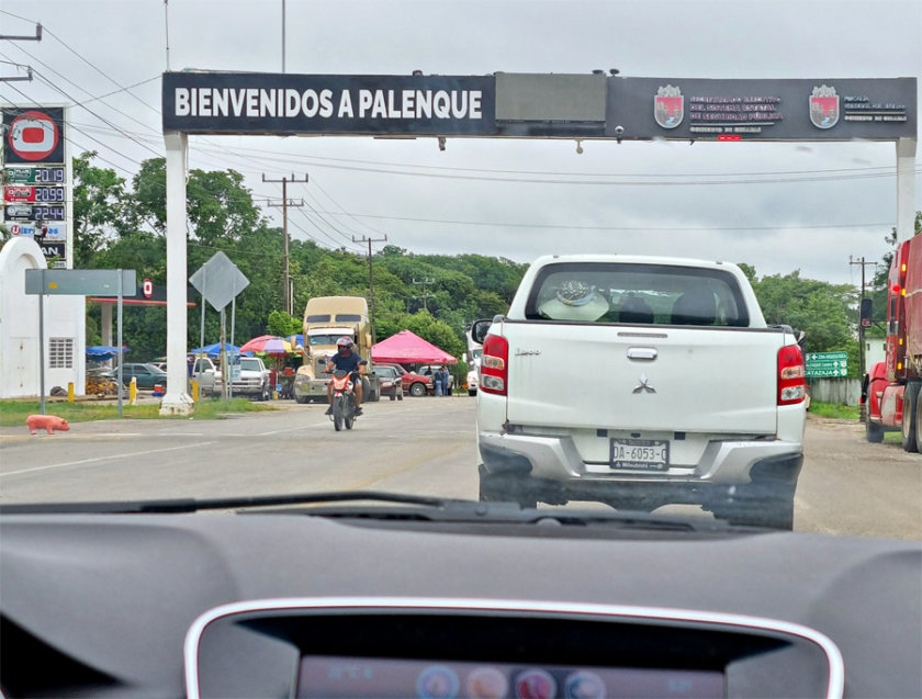 llegar en coche Palenque