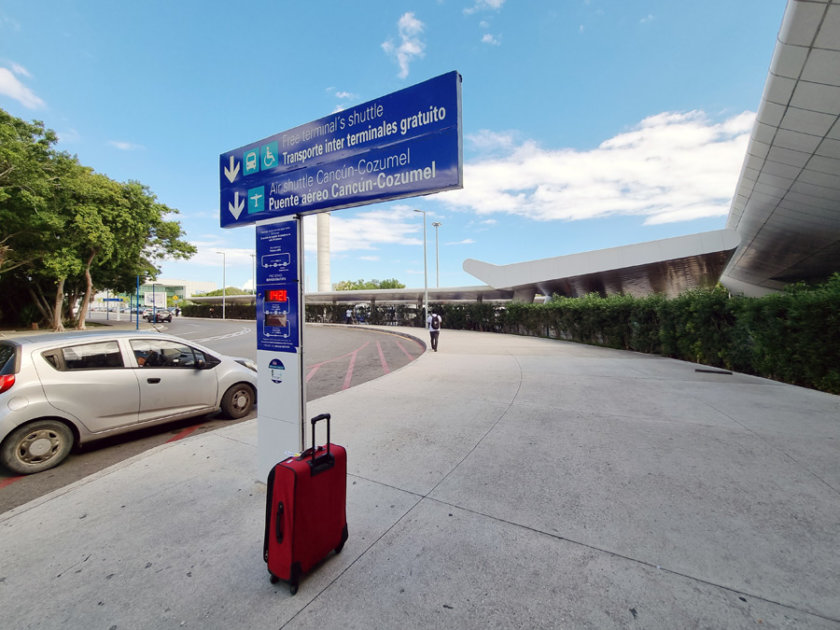 shuttle stop airport cancun