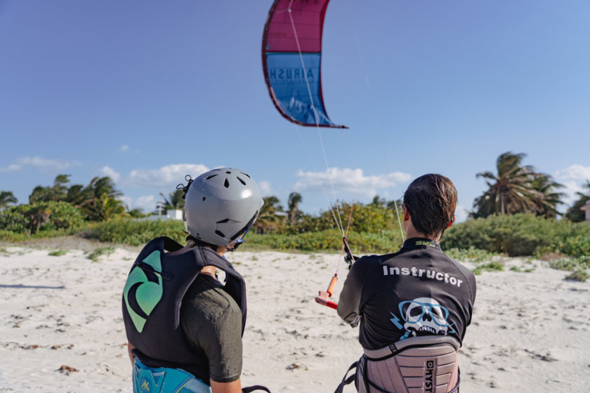 kitesurfing in Yucatan