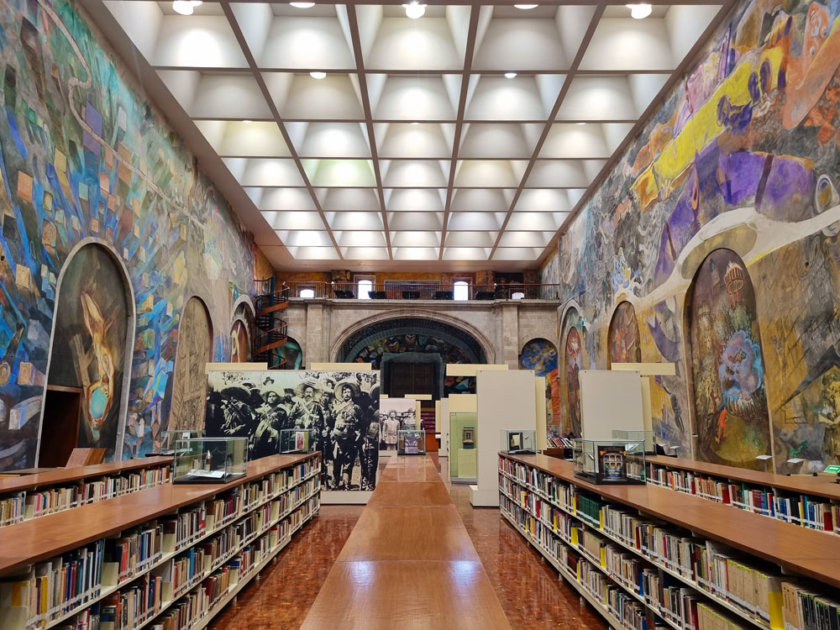 mexico city library murals