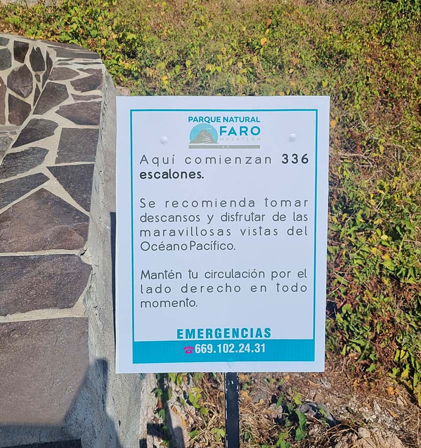 sign mazatlan lighthouse