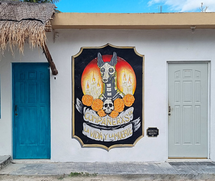 street art in holbox