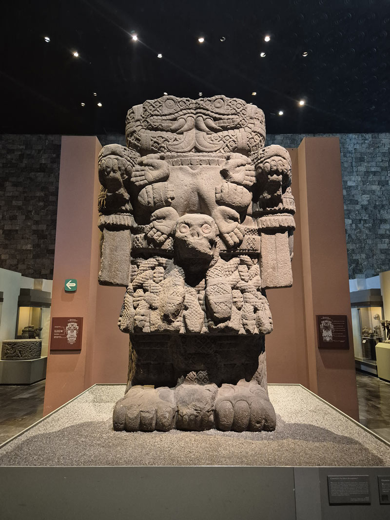 Coatlicue statue museum anthropology mexico