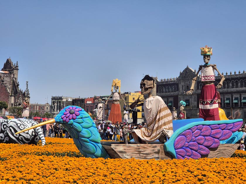 ville de mexico zocalo offrande dia de muertos