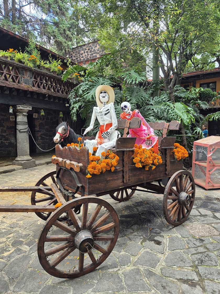 casa indio fernandez coyoacan decoration dia de muertos