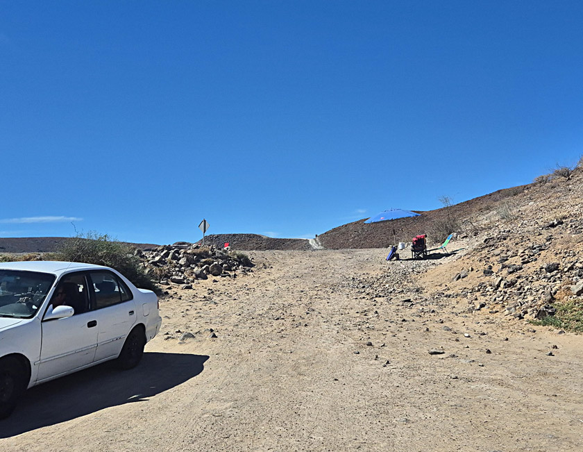 balandra beach entrance baja california sur