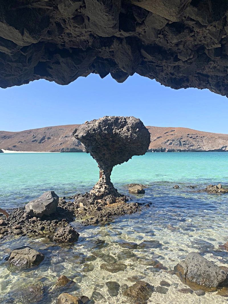 balandra mushroom rock