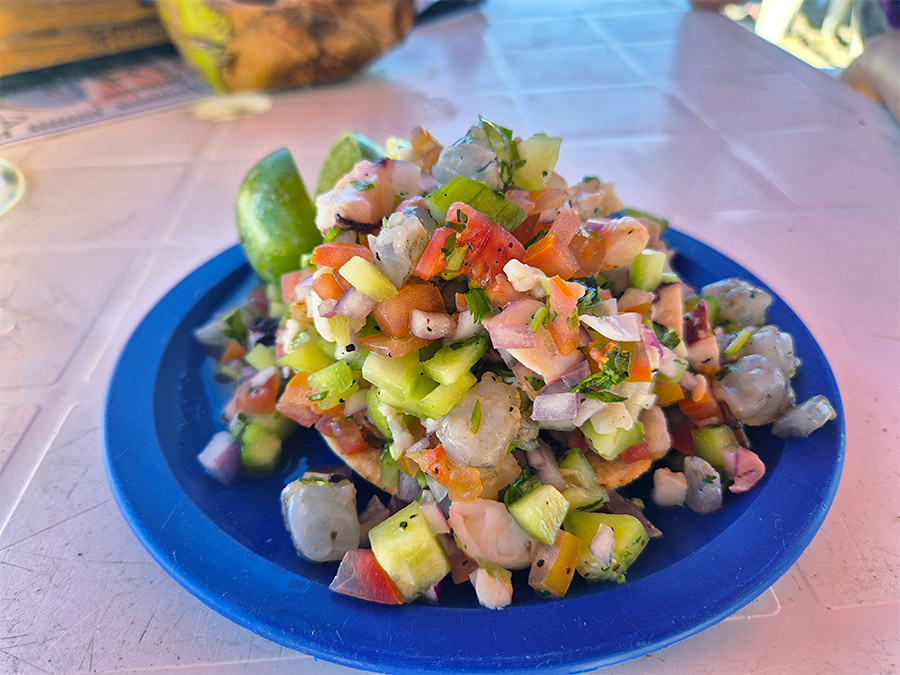 seafood tostada baja california sur