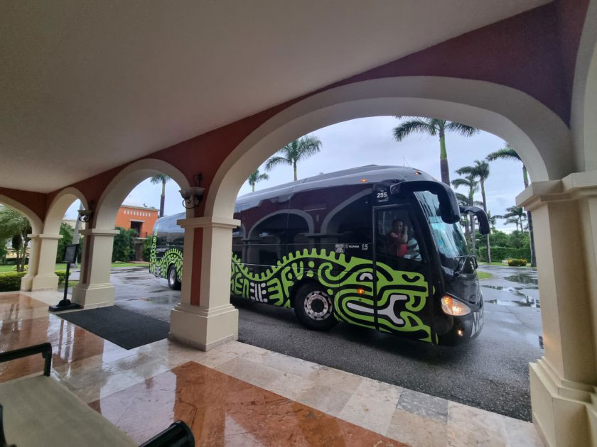 transport officiel xcaret hotel parcs xcaret