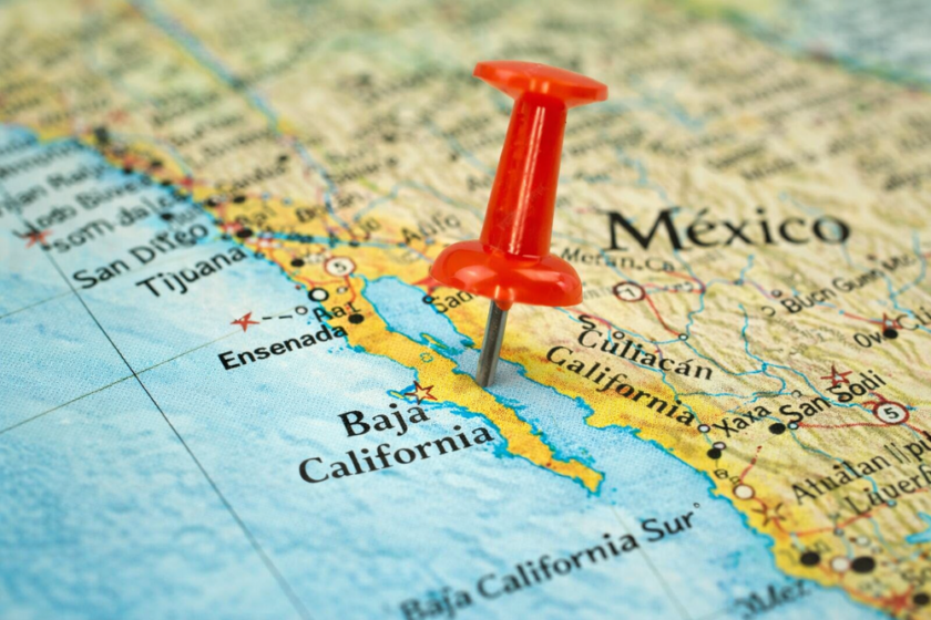 Carte de la Basse Californie